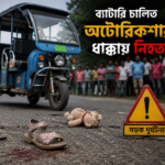 পূর্বধলায় ব্যাটারি চালিত অটোরিক্সা ধাক্কায় প্রাণ গেল এক শিশুর
